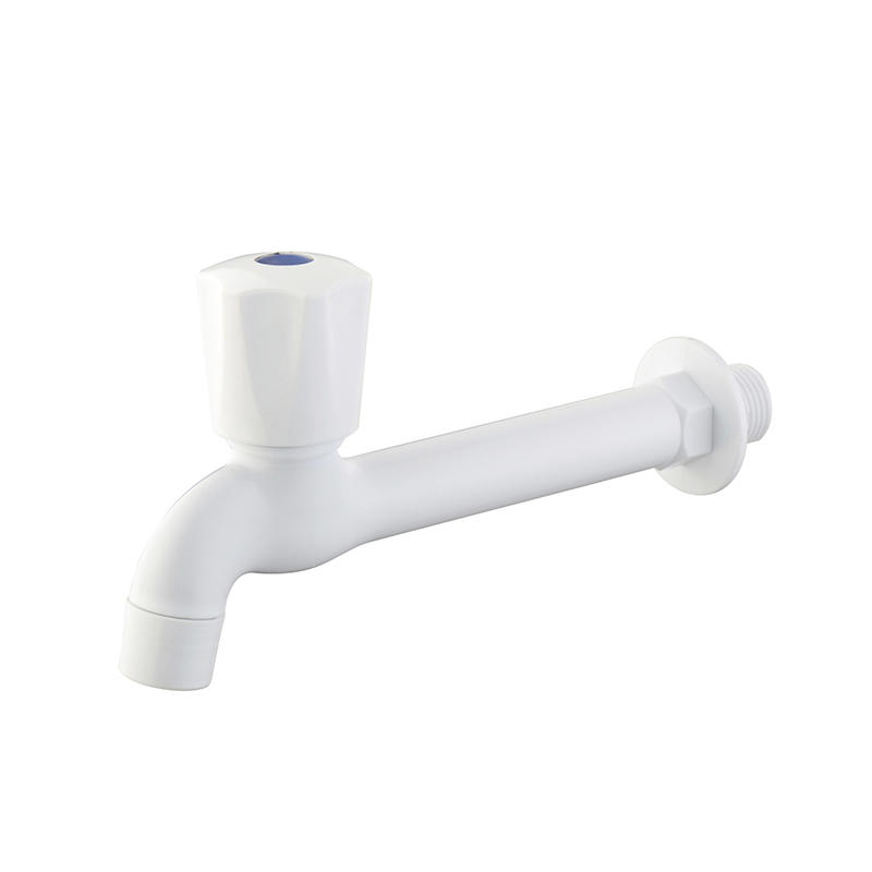 ABS white faucet with long neck and hose mouth
