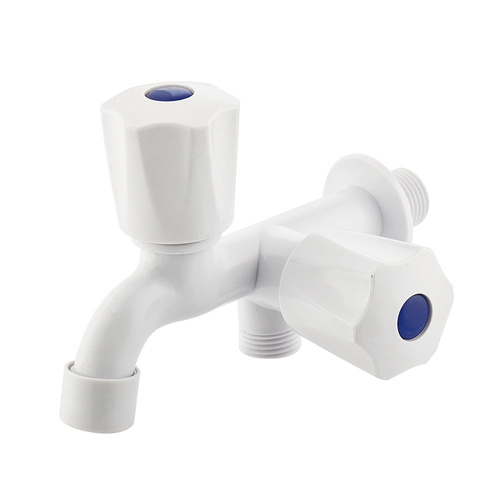Plastic Star handle ABS Bibcock Water Faucet Tap Double Bibcock Faucet