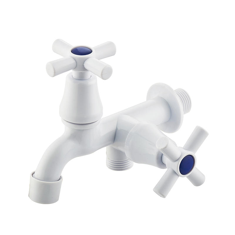 Plastic Star handle ABS Bibcock Water Faucet Tap Double Bibcock Faucet