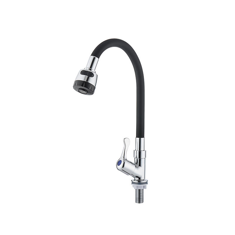 360 Rotatable Flexible Hose Neck Colorful Kitchen Sink Water Faucet  Rubber Silicone PVC Tap Pipe
