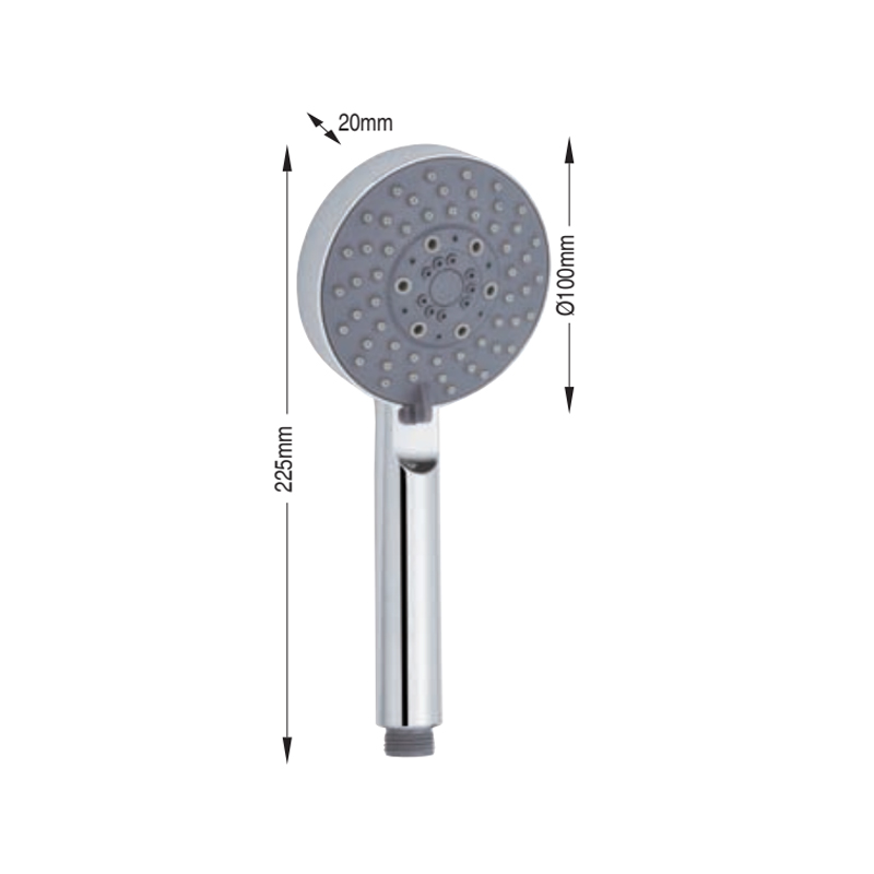 Bathroom chromed 5 settings ABS showerhead and hand shower handheld shower head Bathroom chromed 5 settings ABS showerhead and hand shower handheld shower head