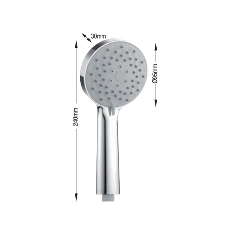 Bathroom fittings accessory ABS plastic material 3 water mode pressurized hand shower heads