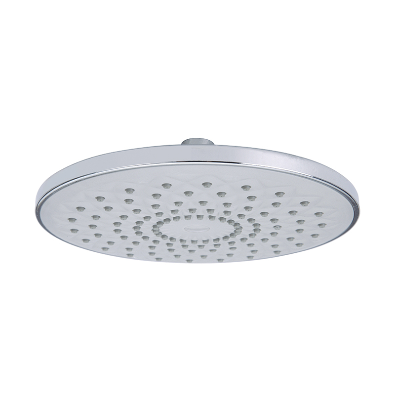 Round rain shower head ABS powerful high pressure top spray bathroom rainfall shower head