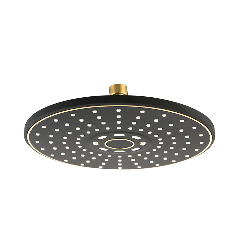 ABS Black Round Rainfall Shower Heads