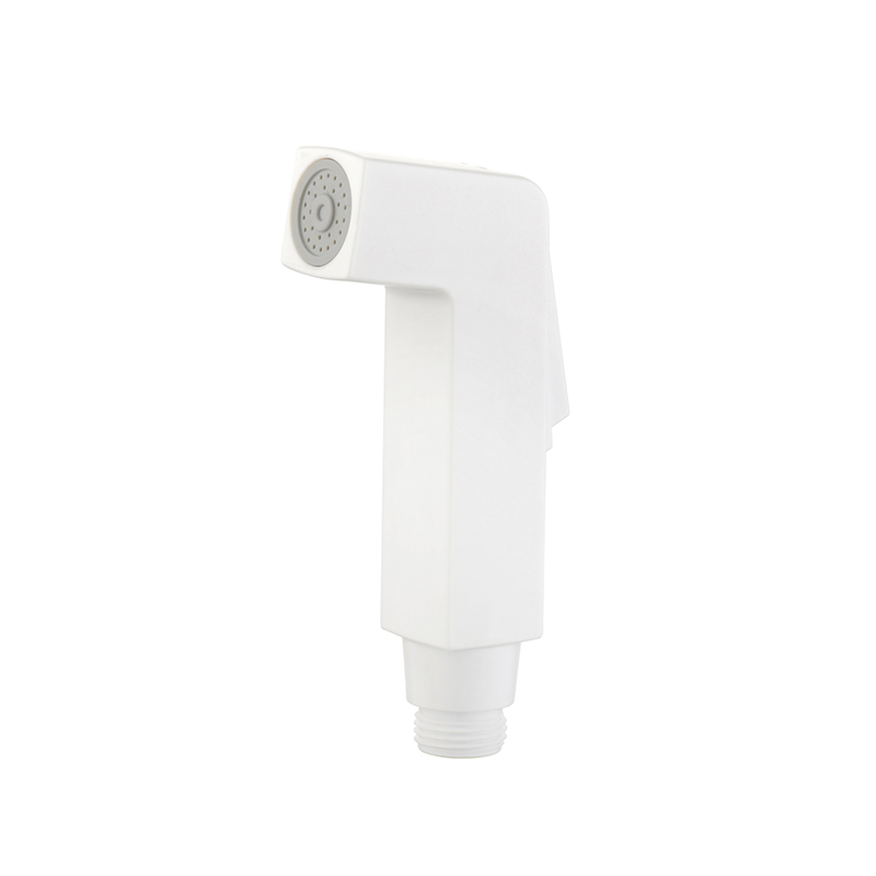 Good quality white colour bidet shattaf with chrome plated