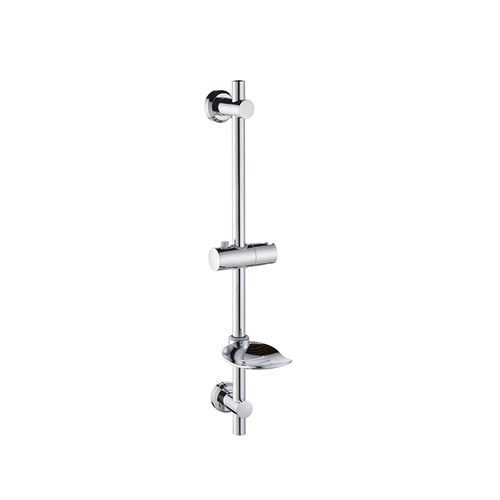 Shower Slide Bar Shower Stainless Steel Pipe with Dish Chrome